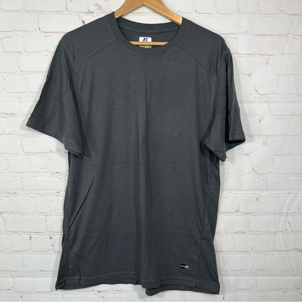 Russell Athletic Dri Power 360 T Shirt Mens Medium Gray